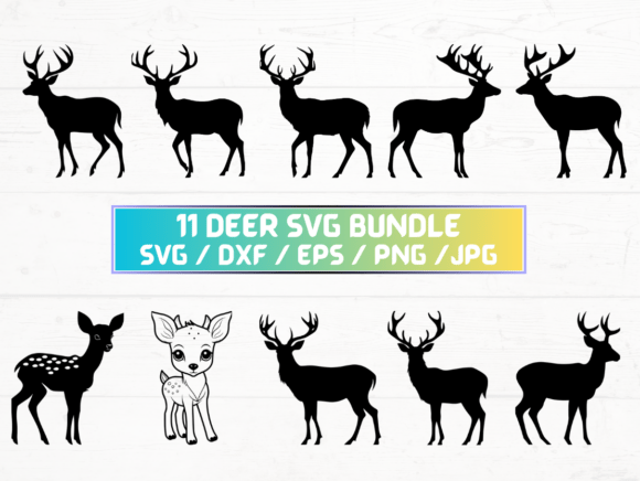 Deer SVG Bundle: Graphics for Crafts & Commercial Design