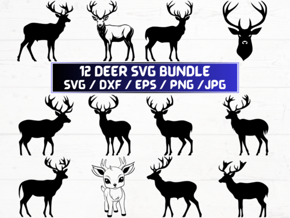Deer SVG File for Crafts & Graphics