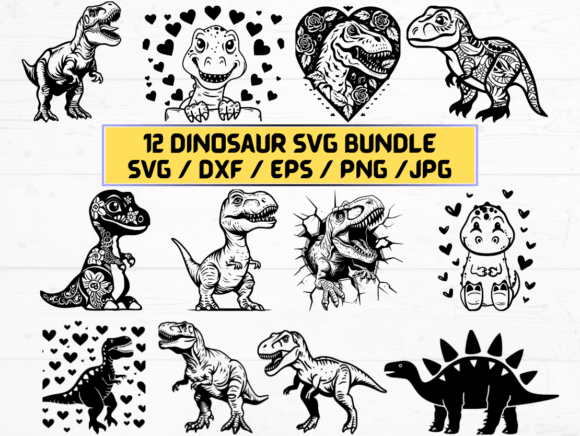 Dinosaur Laser Cut Graphics for Crafts