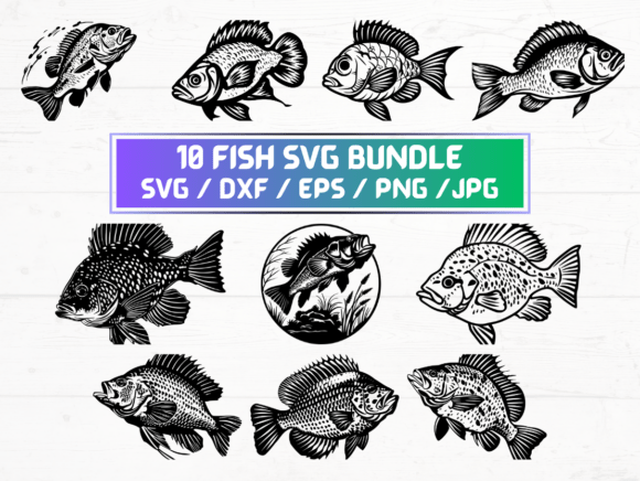Fish Stencil: Graphics for Crafts That Swim Right Into Your Projects