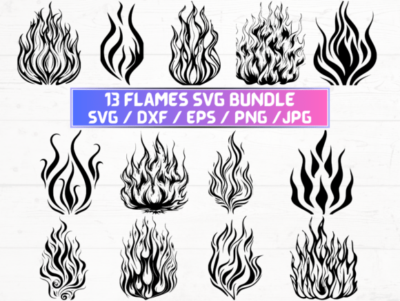 Flames Graphics for Crafts