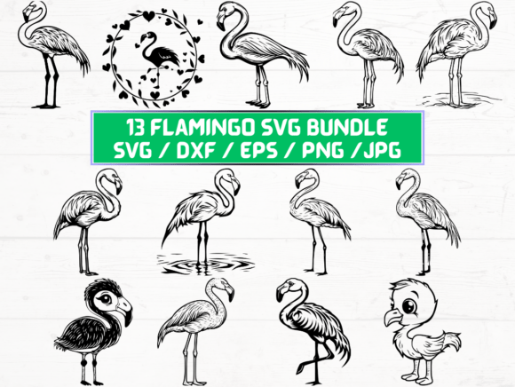 Flamingo SVG File: A Graphic Asset for Crafts and Branding