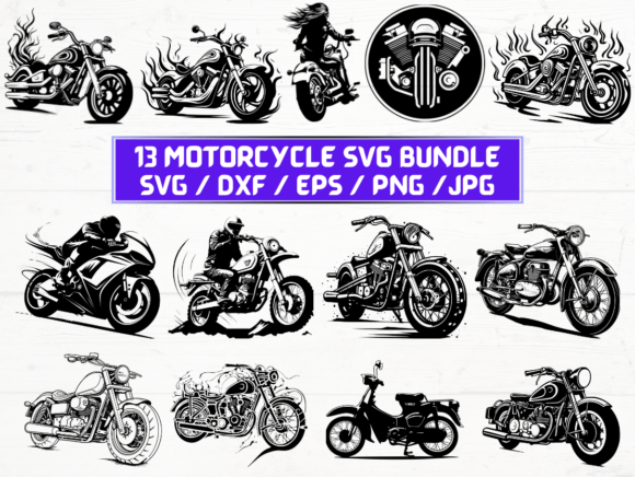 Motorcycle Graphics for Crafts