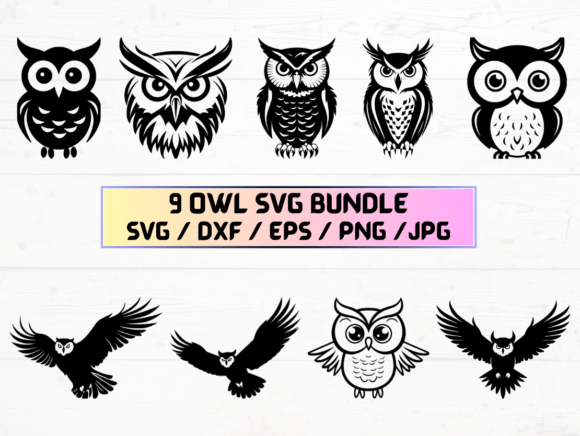 Owl SVG Files for Cricut: Graphics for Crafts & Branding