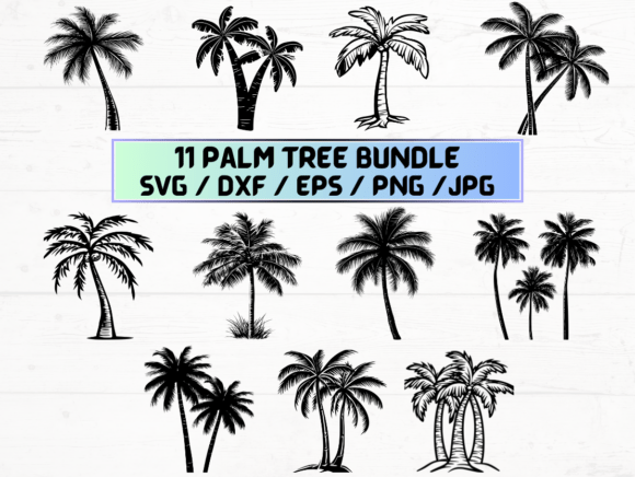Palm Tree SVG Files for Cricut: Graphics for Crafts & Content