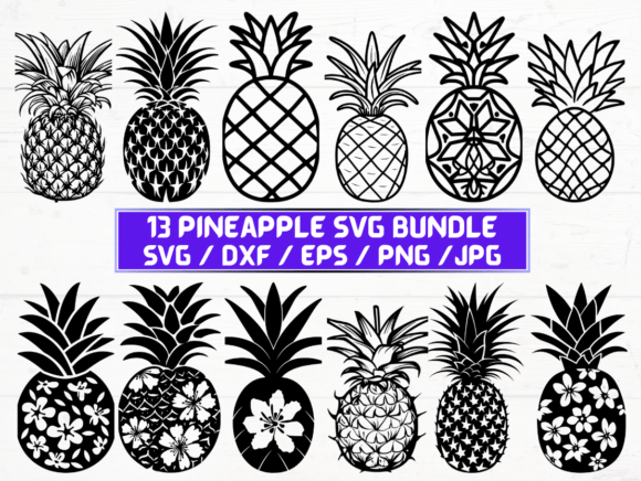 Pineapple SVG File: A Versatile Graphic for Crafts and Digital Sales