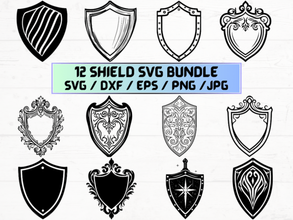Shield Engraving SVG: Graphics for Crafts-Driven Branding