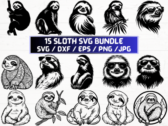 Sloth SVG Files for Cricut