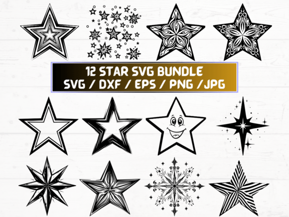 Star Silhouette: A Graphic Asset for Creative Branding