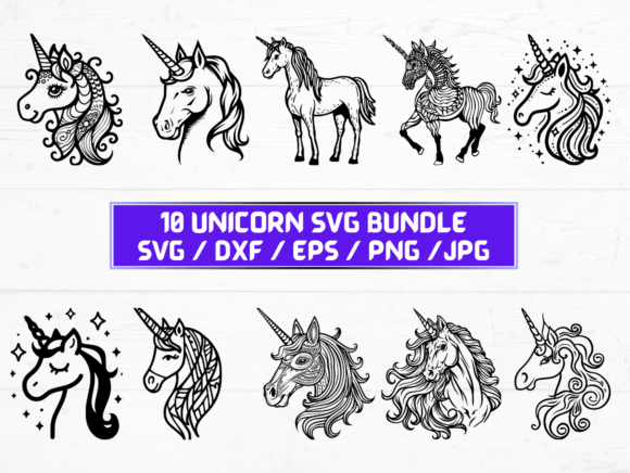 Unicorn SVG Bundle: A Graphic Designer’s Take on Crafty Creativity