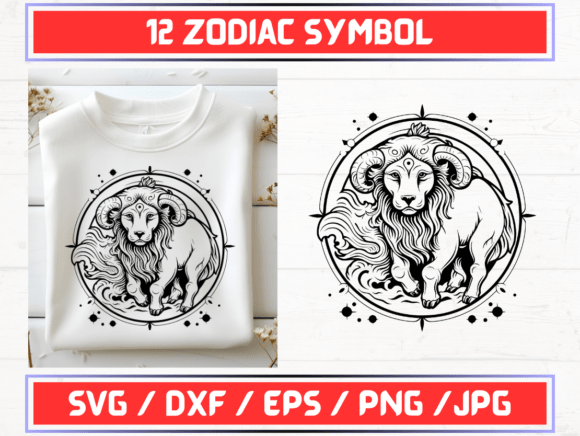 Zodiac Symbol SVG Graphics for Local Business Branding